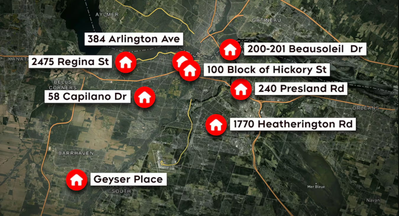 New housing projects in Ottawa through the Build Canada Homes partnership with the city.