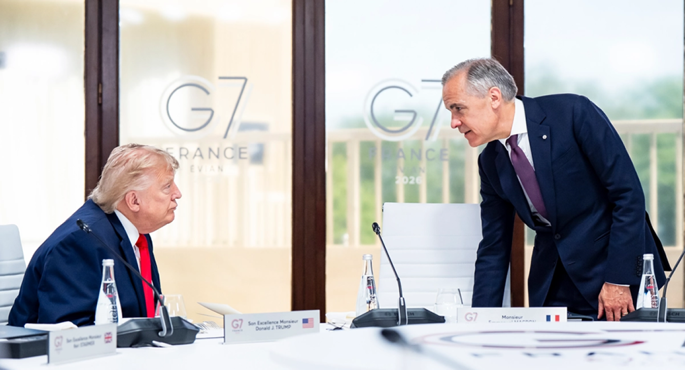 Carney and Trump at G7