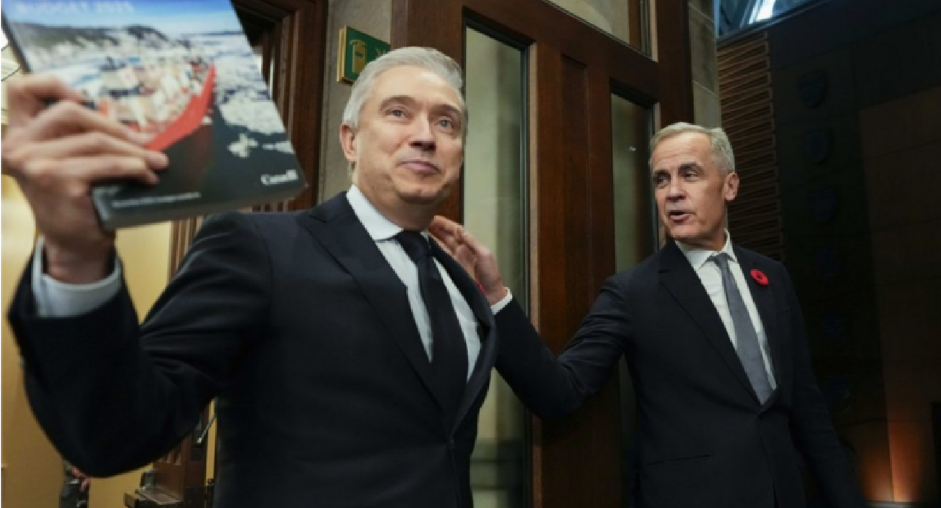 Mark Carney and Minister of Finance and National Revenue Francois-Philippe Champagne